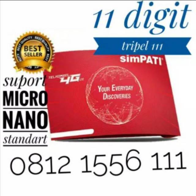Nomor cantik 11 digit simpati rapi doubel angka