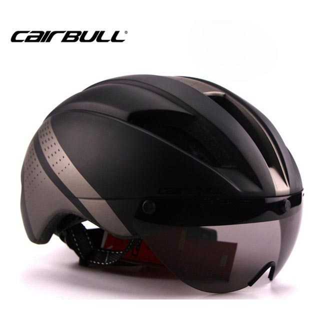 Helm Sepeda Magnetic Visor Removable Lens