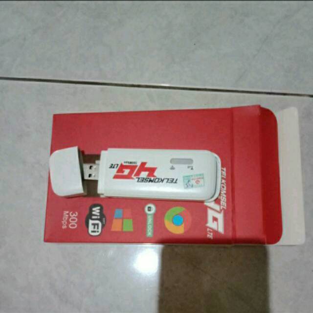 Modem Wifi USB 4G LTE Telkomsel 500Mbps dan 300Mbps high speed - PUTIH