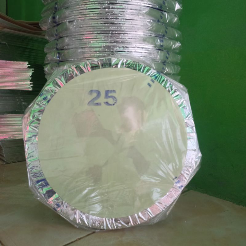 

alas kue tart bentuk bulat UK 25X25CM (12 KEPING,)