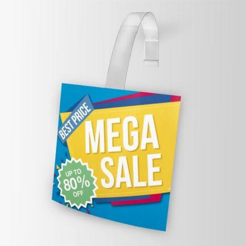 

WOBBLER | Hang tag custom satuan minimal order 50 pcs