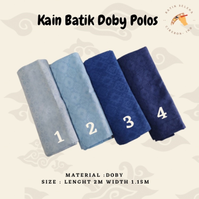 KAIN BATIK DOBY POLOS | KAIN BATIK DOBY WARNA | NEW