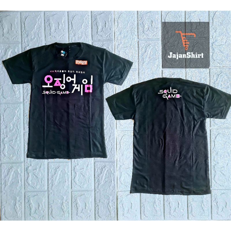 KAOS LOGO SQUID GAME / KAOS ANAK / KAOS OBLONG / KAOS SQUID GAME / BAJU SQUID GAME