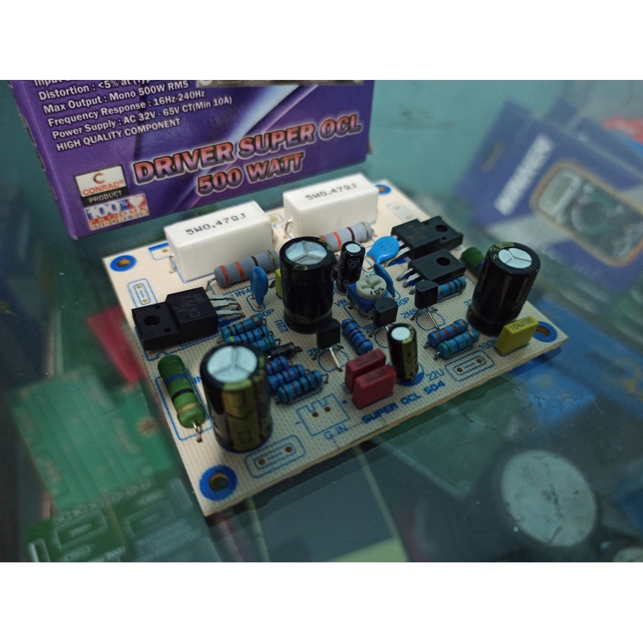 POWER DRIVER KIT SOCL 504 PCB FIBER 500W SUARA MANTAP CONRAD X