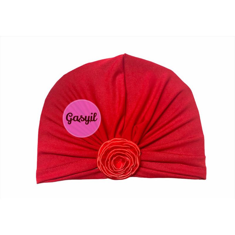 Turban Bayi Bunga Rose / ciput baby newborn