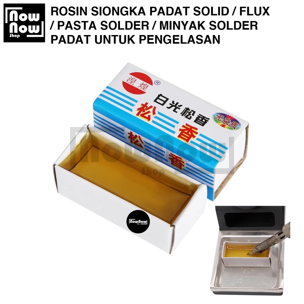 Rosin Siongka Padat Flux Pasta Solder Minyak Solder Pengelasan Padat Solid Fluks