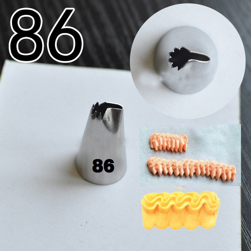 

spuit 86 tips tip nozzle kue tanpa sambungan bahan tebal
