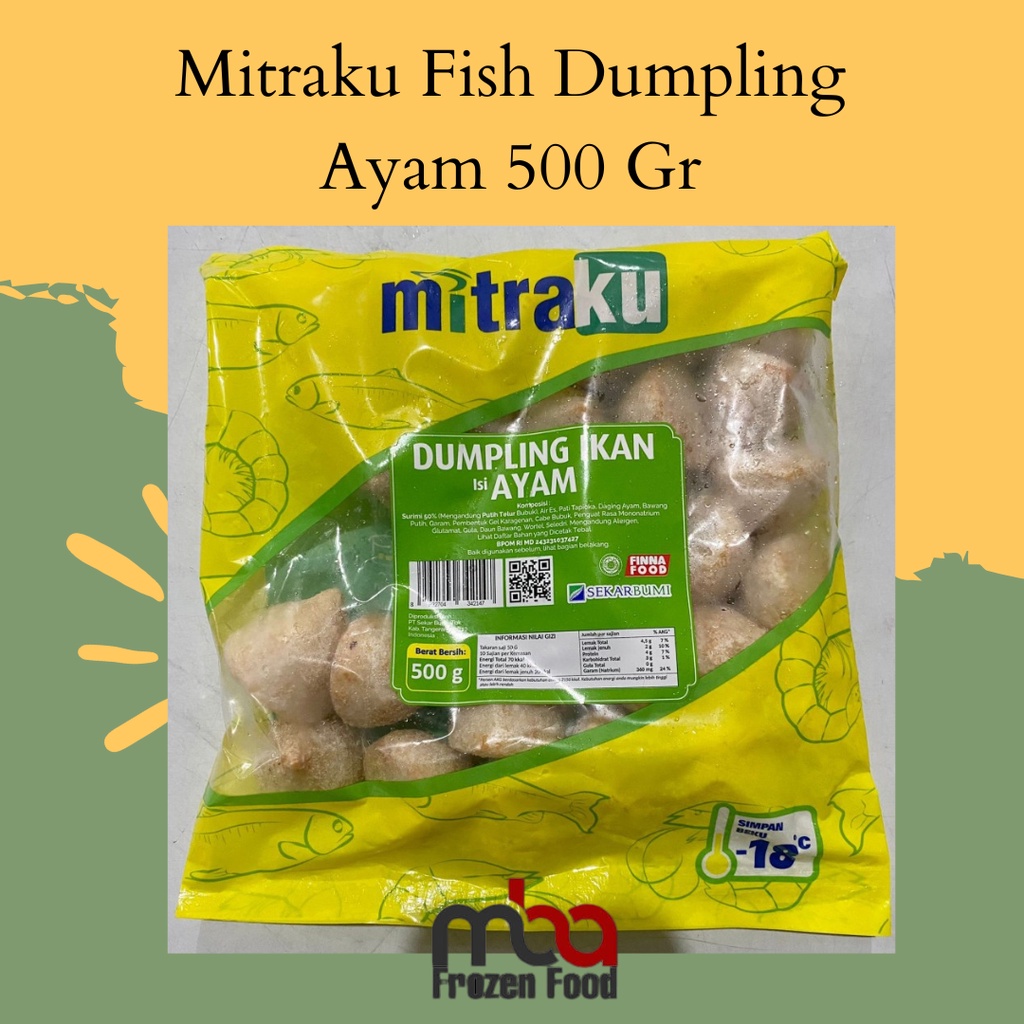 Mitraku Fish Dumpling Ayam 500 Gr - FROZEN FOOD