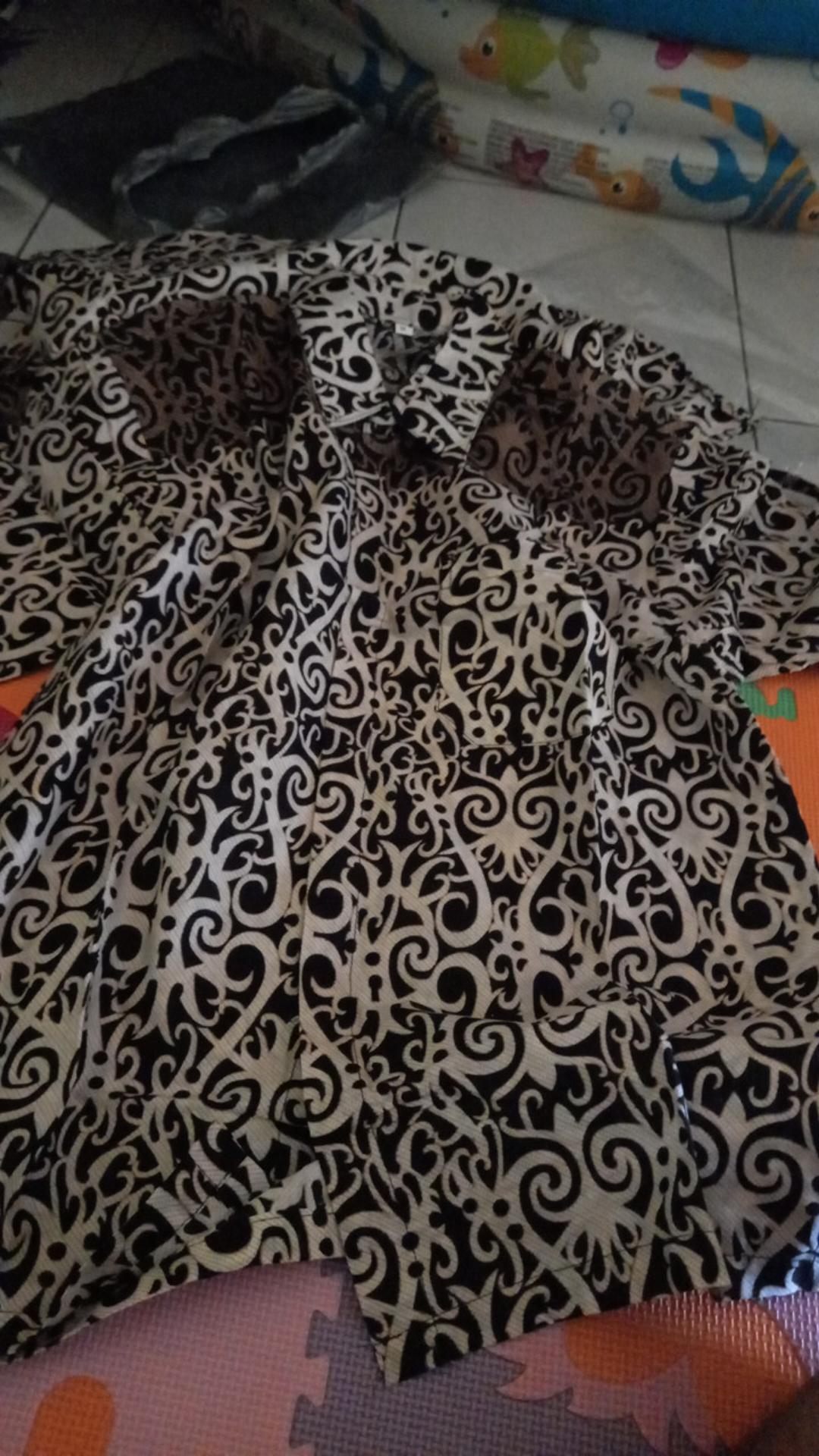 Atasan Batik Dolby Dolbi Dobby Doby Tenun Sutra Tulis Halus Katun Atbm Baron ,sarombit Atasan