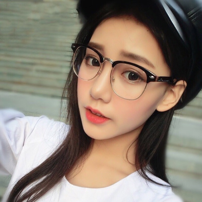 Kacamata GF31 Optik Flat Vintage Anti Radiasi UV400 Unisex Pria / Wanita ACC