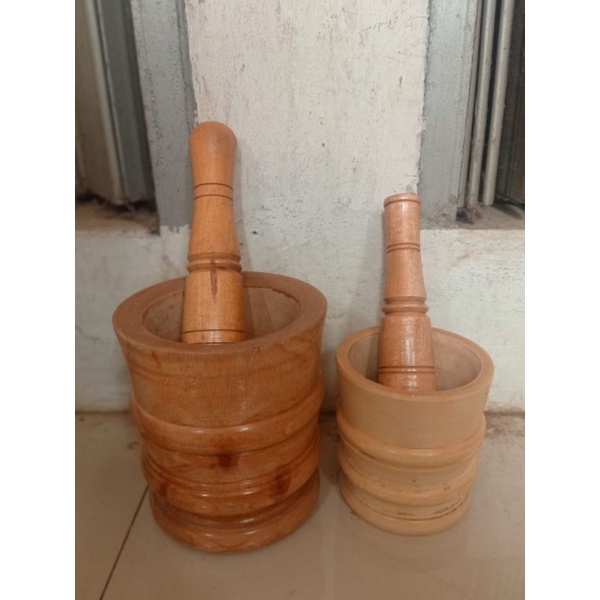 Set Lumpang + Alu Lumpang Kayu