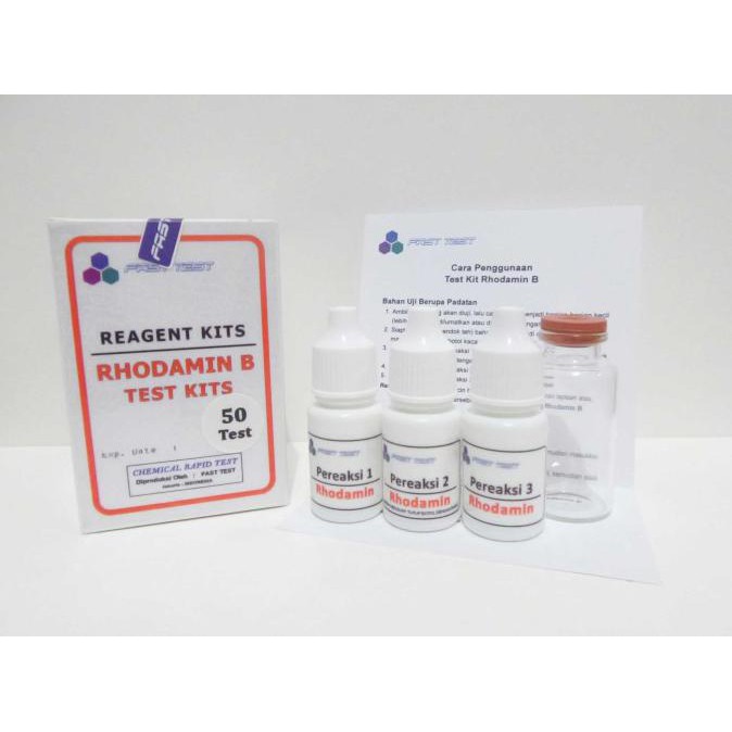 Test Kit Rhodamin B, Alat Uji Cepat Kandungan Pewarna Rhodamine-B