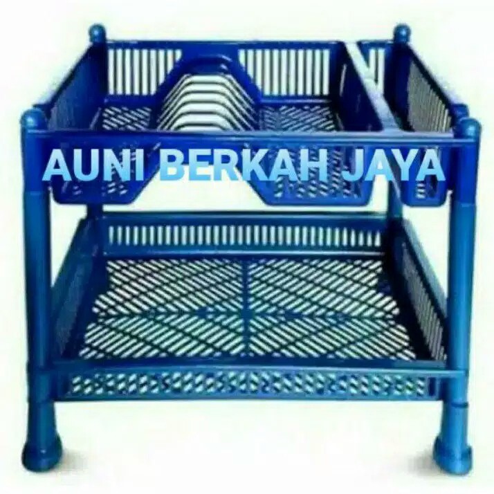 RAK PIRING PLASTIK SUSUN 2 MURAH - RAK PIRING WASTAFEL PLASTIK SUSUN 2