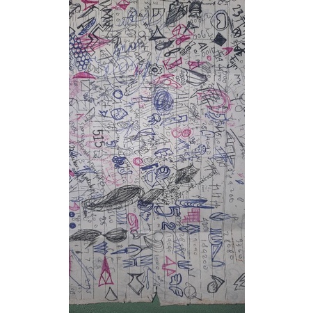 

Gambaran estetik di atas kertas hasil kegabutan di kelas