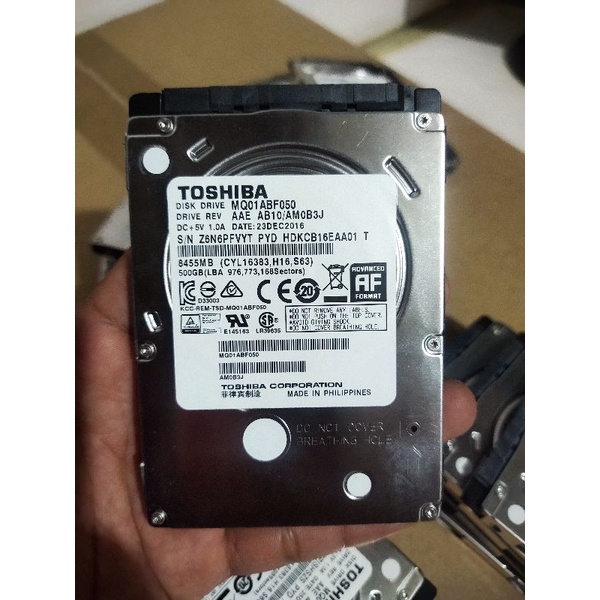 Hardisk Leptop 500GB sata Slim Like new