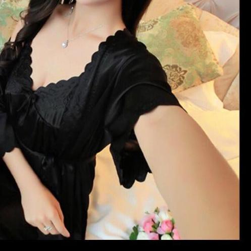 ◊ hokyfashion BAJU TIDUR SETELAN KIMONO SATIN IMPORT + INNER DALAMAN ( FIT TO XL ) ✲