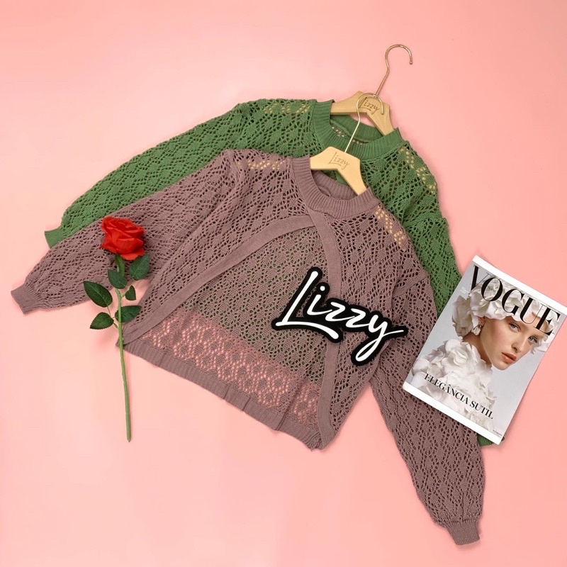 Lizzy - BLOUSE CROP ZEYA KNIT PREMIUM