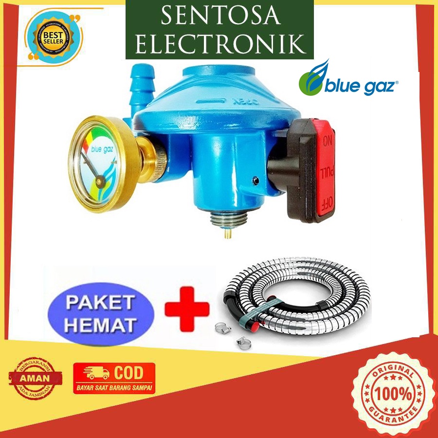 Regulator PD Blue Gaz Indikator Gas Meter  khusus tabung blue gas