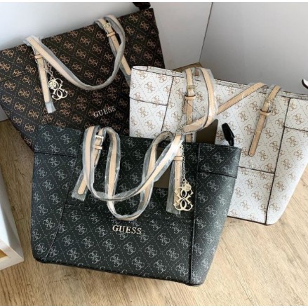 TAS | BAG | WANITA | GUESS DELANEY LOGO TOTE ORI PREMIUM IMPORT