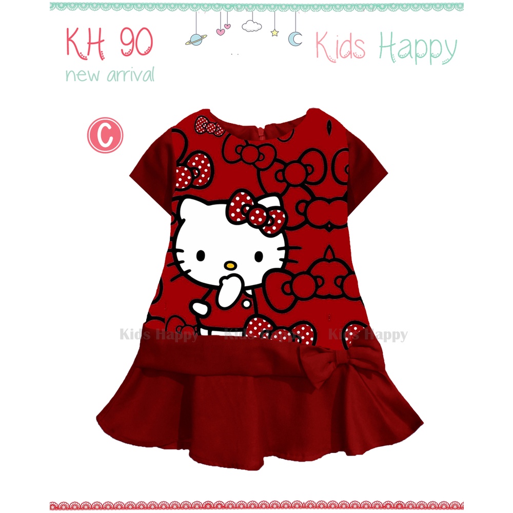 KH 90 DRESS ANAK FROZEN / DRESS LITTLEPONY / DRESS UNICORN / DRESS LOL