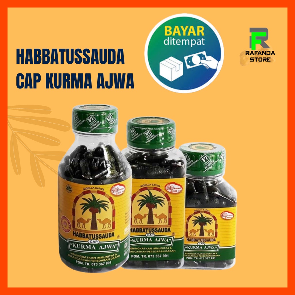 Habbatussauda cap kurma ajwa / habatusauda / jintan hitam / habbatussaudah