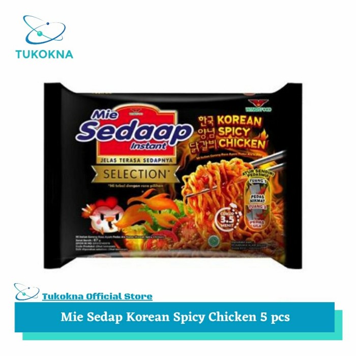 

Mie Sedap Korean Spicy Chicken (5pcs)