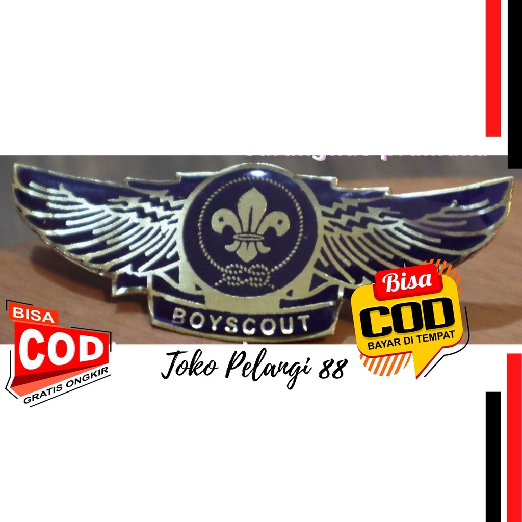 Pin Wing Pramuka Boyscout Wosm Logam Lapis Resin Murah Bros Pramuka