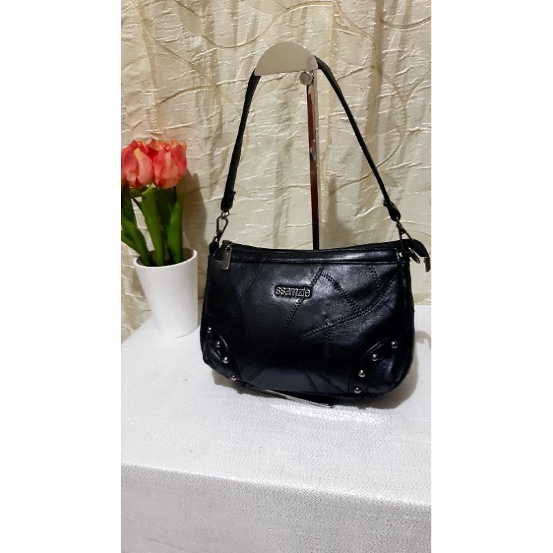 Preloved SSAMZIE leather shoulder bag