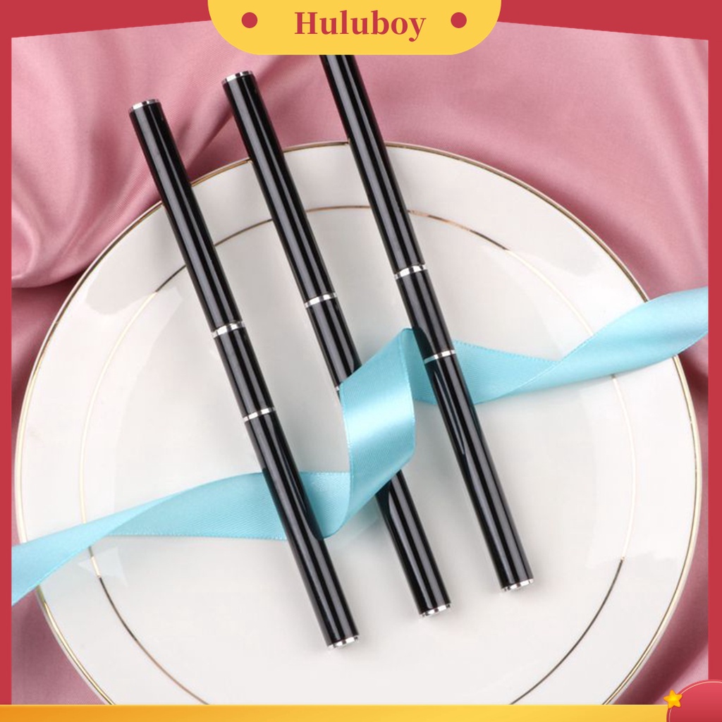 Huluboy Huluboy♡ 2 in 1 Pen Brush Nail Art Universal Bahan Stainless Steel Mudah Digunakan