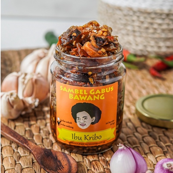 

SAMBEL GABUS BAWANG Sambal Ibu Kribo Khas Bogor (Sangat Pedas)