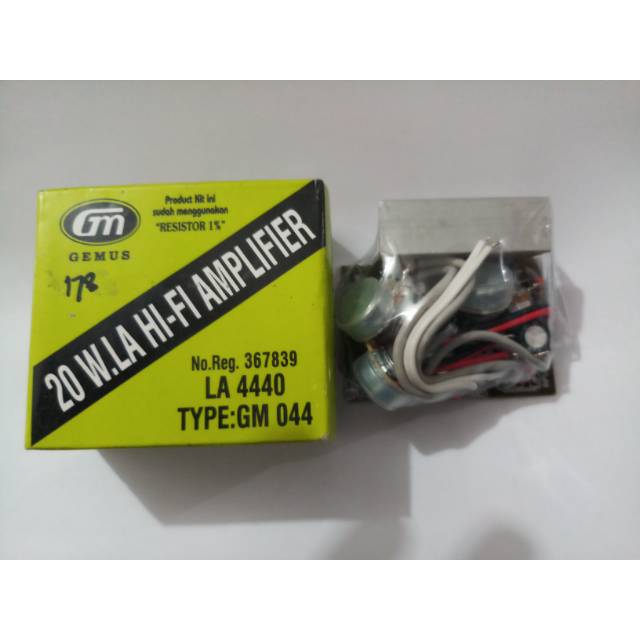 Kit amplifier Dc 12v + control ic LA4440