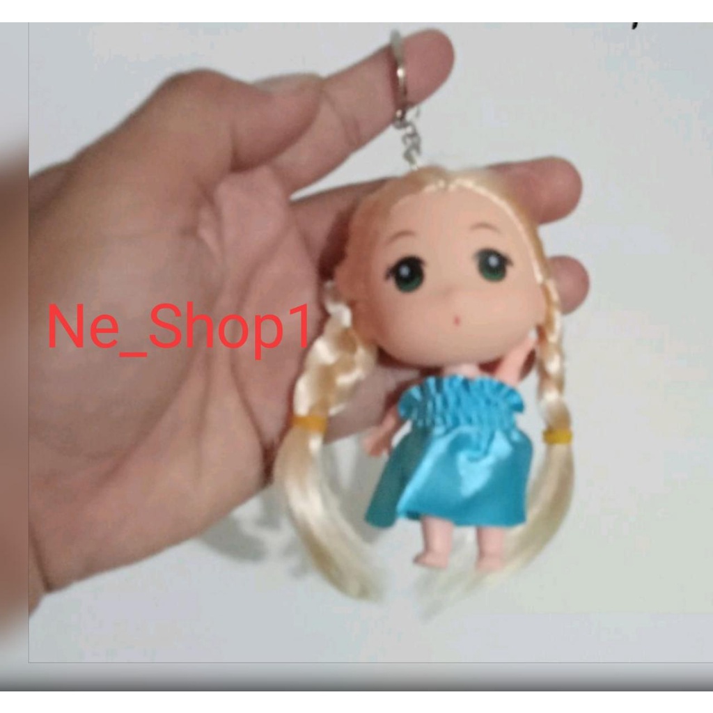 Gantungan kunci boneka Barbie gantungan tas anak lucu dan imut