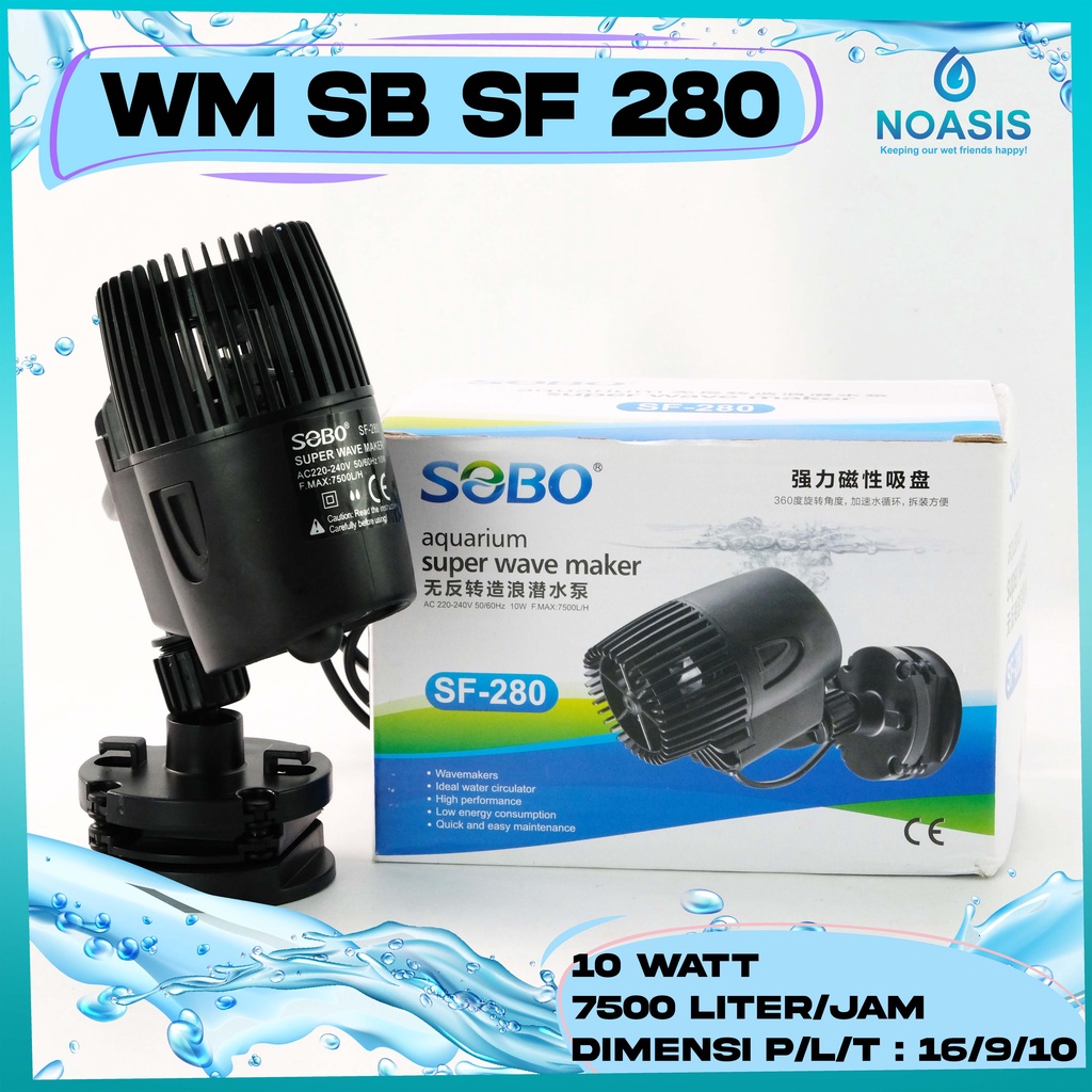 WAVE MAKER AQUARIUM SOBO SF 280 SF-280 PEMBUAT GELOMBANG AKUARIUM