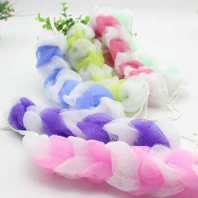(hoko) Spon Mandi Spiral Panjang / Spons Mandi Bahan Nilon Panjang / Sponge Mandi Kepang