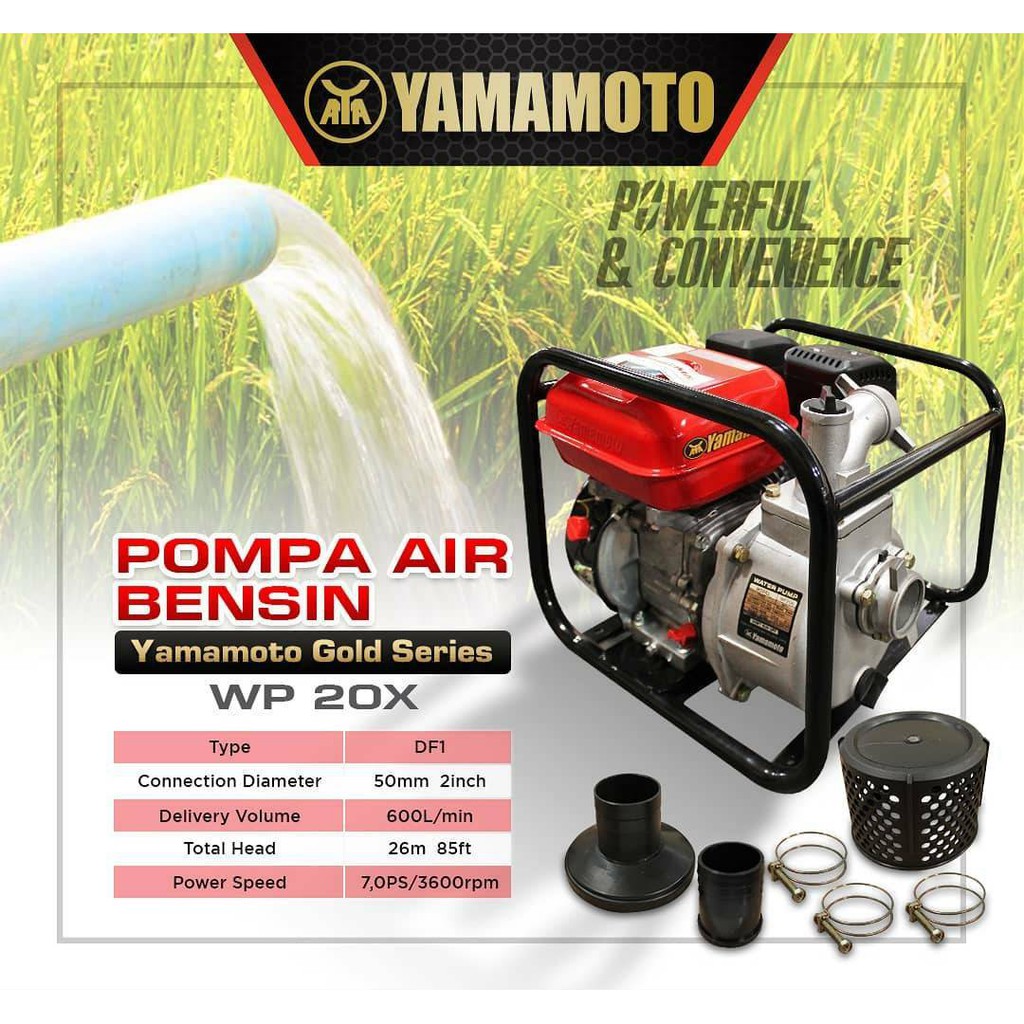 Jual Mesin Pompa Air Bensin Inch Irigasi Alkon Water Pump Wp Gold