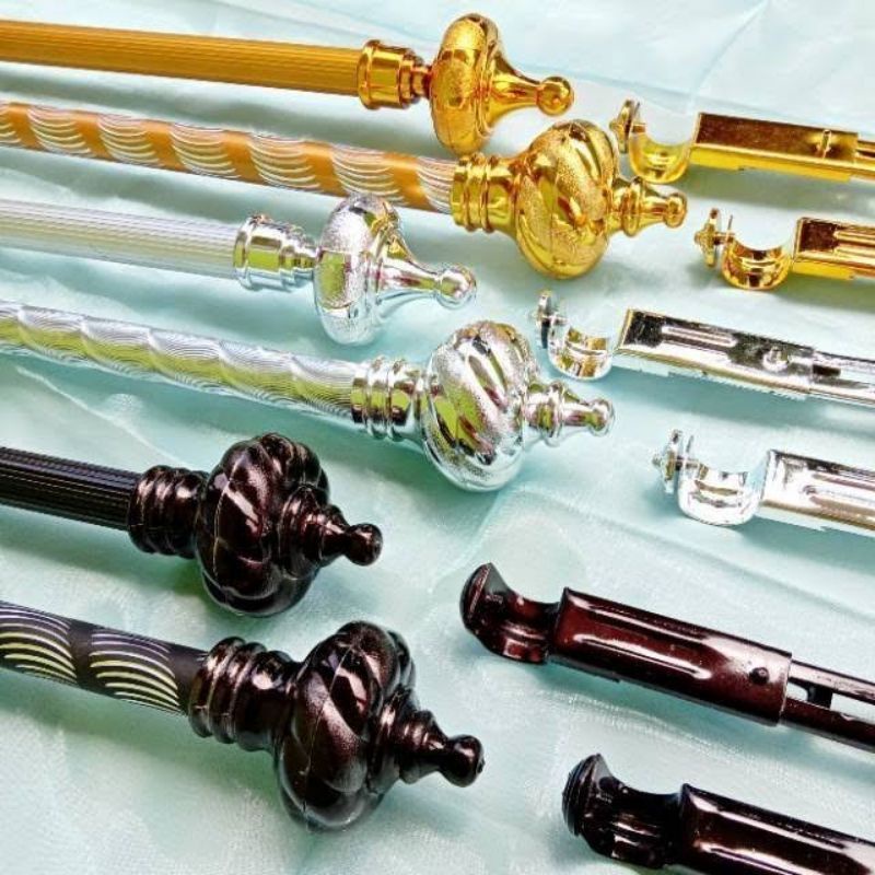 Besi Gorden full set ||Batang Gorden ||Tiang gorden motif uril polos GARIS