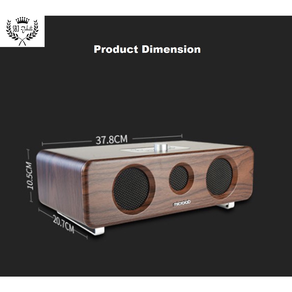 Microlab MD336C Wireless Bluetooth Retro Klasik Speaker 22 Watt RMS DSP Vs Edifier