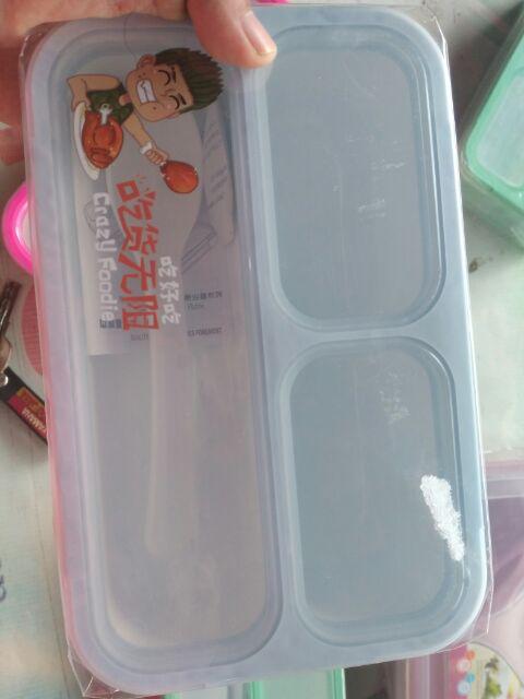 Lunch Box Sekat 3 Yooyee 633 Anti Tumpah Yooyee Mini  Sekat 3 Lunch Box