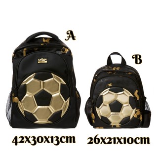  Smiggle  Backpack Gold Football Tas  Ransel Sekolah Anak 