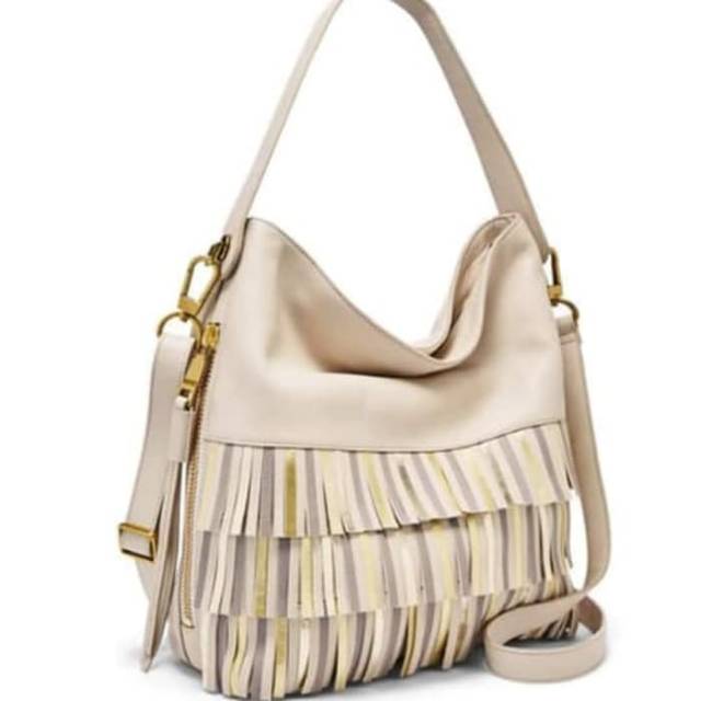 Fossil White Winter Maya Hobo