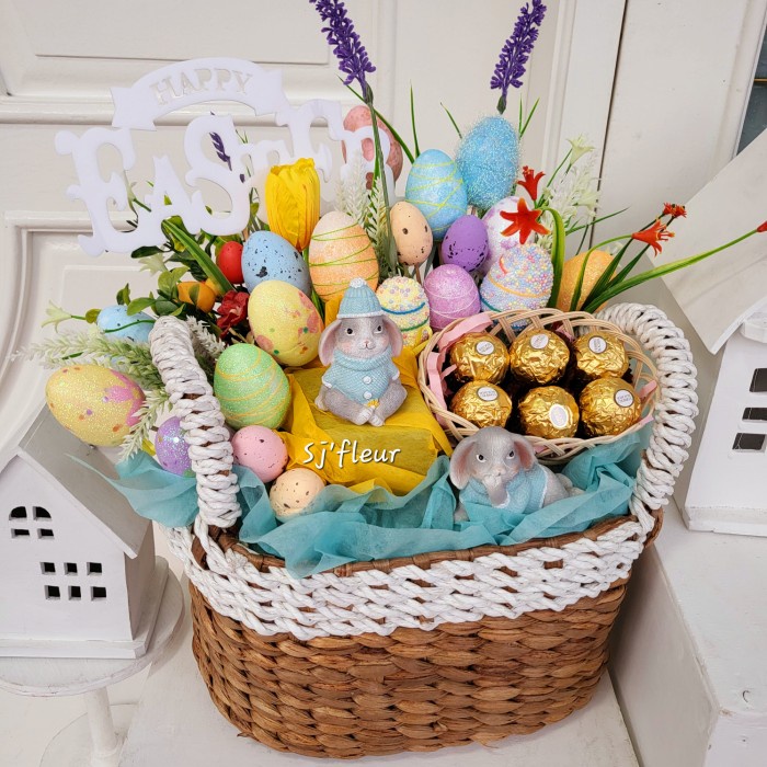 

Paket dekorasi box hampers easter bunny eggs kelinci telur paskah 97