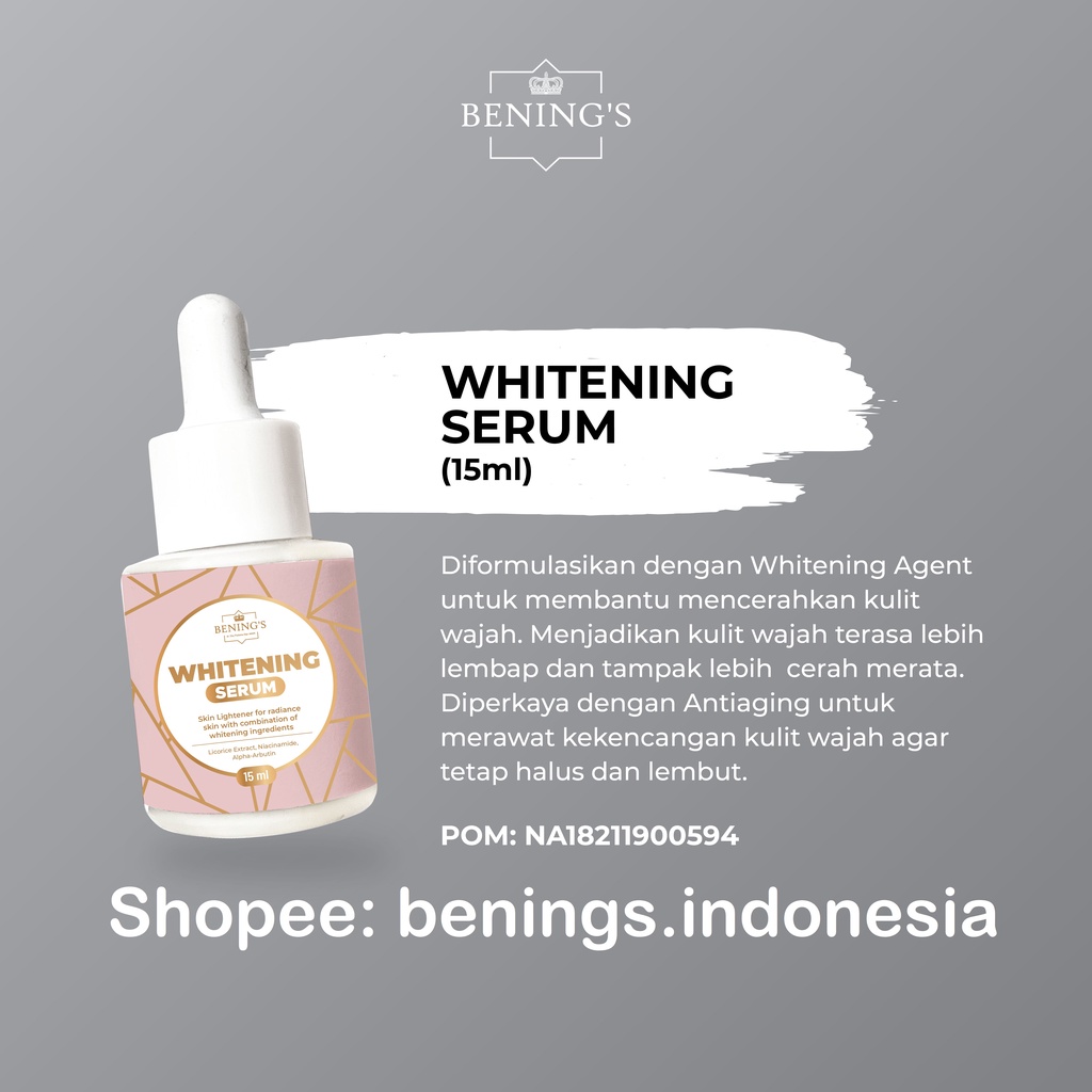 Whitening Serum Benings Skincare by Dr Oky (Benings Clinic) Ultimate Serum