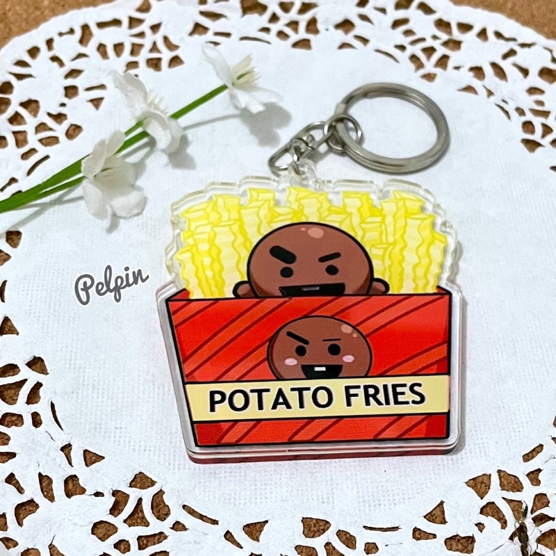 gantungan kunci akrilik bt21 snack bts kpop keychain besar chimmy van tata cooky shooky rj van koya