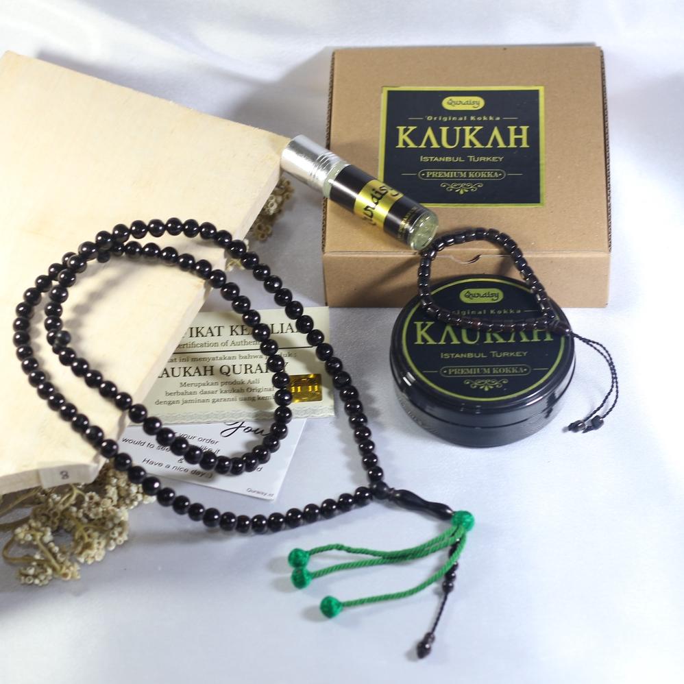Tasbih Kokka 99 biji untuk kesehatan Jumbo Bersertifikat Asli Tasbeh Kauka Kaukah Koka Kaokah Kaoka 