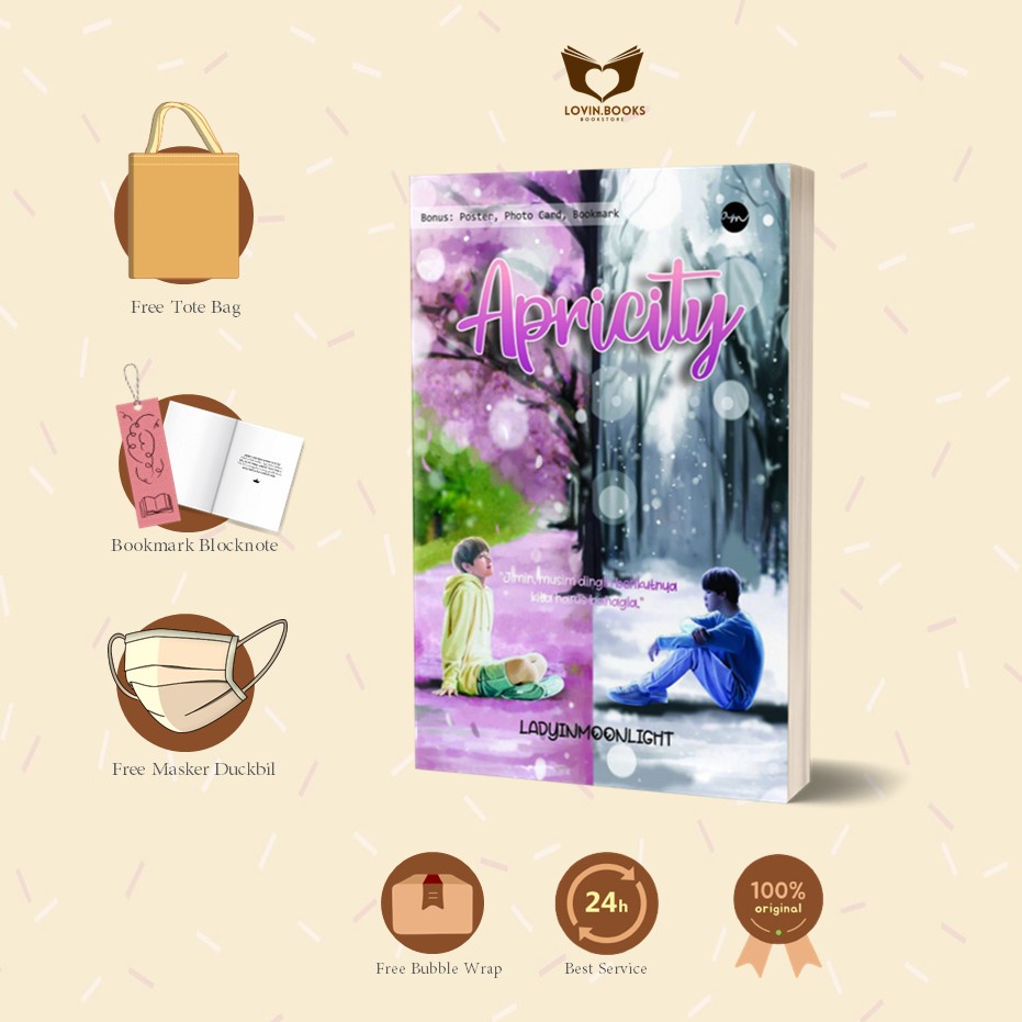 Buku Novel Apricity Bonus Poster, Photocard dan Bookmark [Aria Media]
