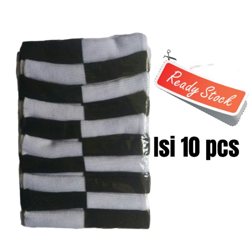 terbaru paket isi 10 pcs / Ciput rajut hitam putih dalaman kerudung premium dewasa dan anak