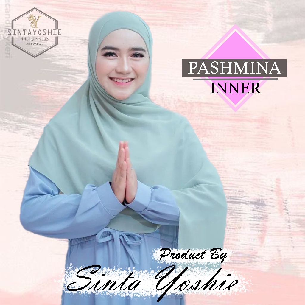 (ORIGINAL) PASHMINA + INNER 2IN1 CERUTY BABY DOLL IMPORT / PASHMINA INNER PREMIUM