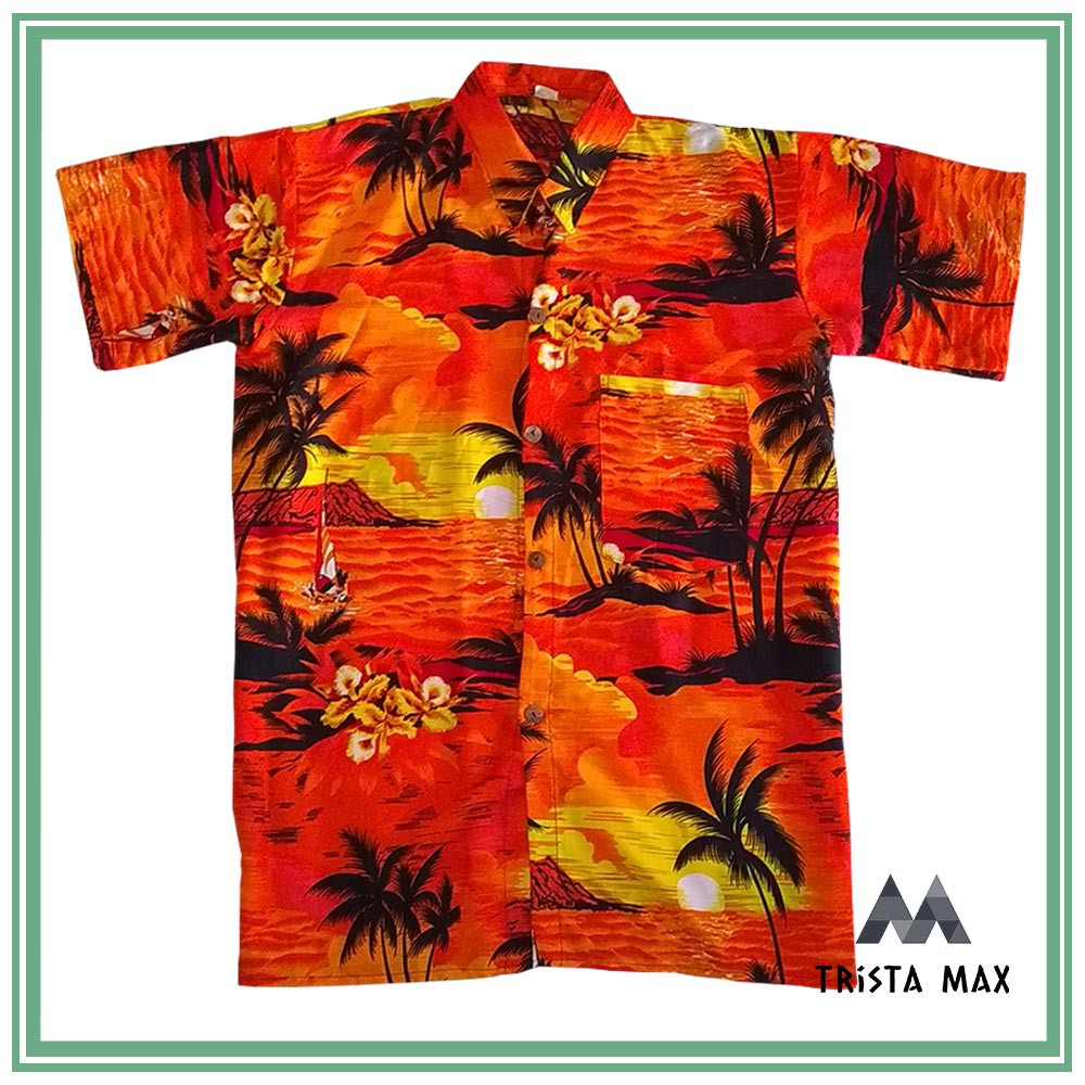 Baju Pantai Khas Bali - Baju Kemeja Pria Pantai - Kemeja Hawai Bali - Baju Kemeja Pantai Bali