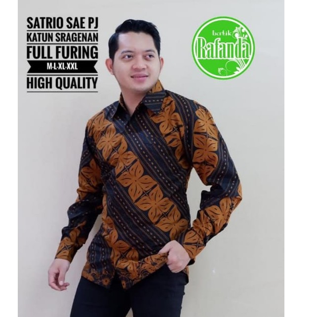 SATRIO SAE HERMA PUTRA kemeja batik pria lengan panjang terbaru ORIGINAL