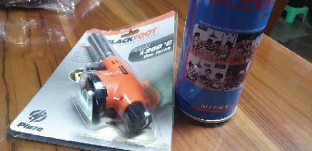 Paket Gas Torch Multi Purpose Blackfoot Dengan Tabung Gas Hi Cook Portable Siap Pakai Termurah